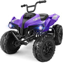 24V 4WD Dual-Seater ATV for Older Kids, Robust 4-Wheel Ride-On with Sounds in Blue