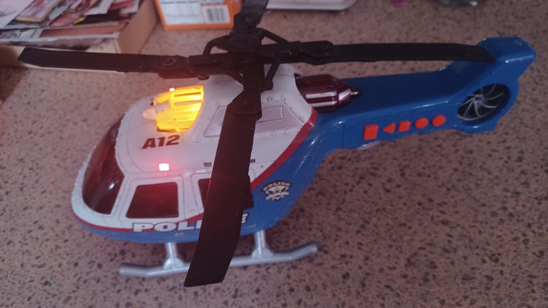 Working State Road Rippers Rush and Rescue Helicopter Toy with Batteries Included