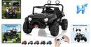 Dual Seat 24V 4WD Electric Ride-On Car with Remote Control and LED Lighting