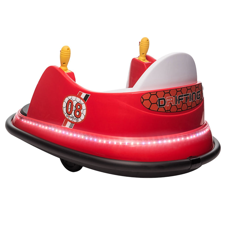 6V Remote Control Ride-On Bumper Car for Toddlers with Flashing Lights