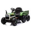 24V Battery-Powered Ride-On Tractor with Trailer, Remote Control, LED Lighting, and MP3 Player