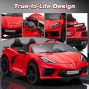 36V Corvette Electric Ride-On Car for Kids, 4WD Battery-Powered Toy