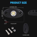 24 White LED Rock Light Pods for Trucks and Off-Road Vehicles