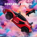 Kid's 12V Red Electric Ride-On Car with Remote, Sound, and Lights