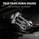 Loud Chrome 3 Trumpet Train Horn Kit for 12/24V Trucks