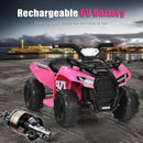 Pink Toddler Electric ATV: Rechargeable 6V, MP3 USB, Horn, Ages 18-36 Months