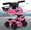 Pink Toddler Electric ATV: Rechargeable 6V, MP3 USB, Horn, Ages 18-36 Months