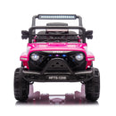 12V Kids Electric Truck with Bluetooth, LED Lights, and Remote Control - Pink, for Ages 1-4