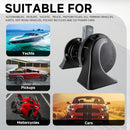 FARBIN 12V Universal Dual Tone Electric Car Horn - 130dB Loud and Waterproof