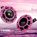 12V Dual Tone Electric Car Horns with Protective Grill