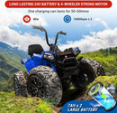 24V Kids All-Terrain ATV Electric Ride-On Car with Remote Control, LED Lights, and Music