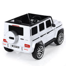 Mercedes-Benz G63 12V Ride-On Car for Kids with Remote Control and Music - White