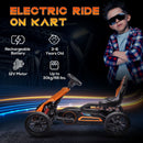 Electric 12V Go Kart for Kids with Speed Control, Orange