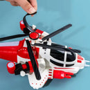 Children's Military Helicopter Toy with Bump-and-Go Action, Flashing Lights, and Sounds