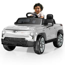 EVOKEDEN 24V White Chevrolet Electric Ride-On Car with Remote Control & MP3 for Kids