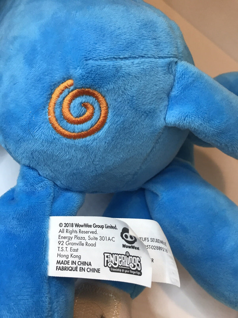 Interactive Blue Monkey Fingerlings Toy with Touch, Sound, and Motion Features