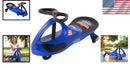 Blue Police Wiggle Car - Engaging Ride-On Toy for Motor Skill Growth in Kids 3+