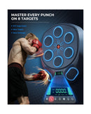 Interactive Punching Trainer with Music and 8 Target Zones
