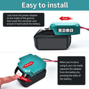 Makita 18V BL1830 BL1840 Lithium-Ion Battery Adapter in Blue