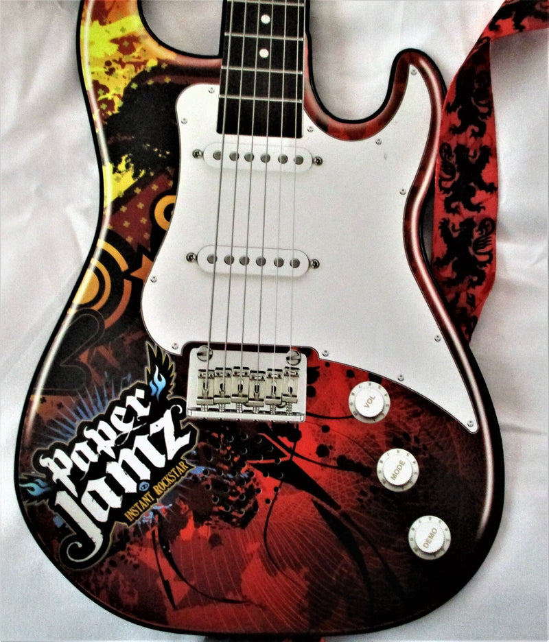 Paper Jamz Guitar with Amplifier, Speaker, and Cable – Tested and Working