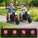 Child's Motorcycle with Headlight, Music, Training Wheels, and Foot Pedal
