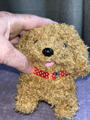 Interactive Brown Plush Animated Dog Toy – Walks and Barks