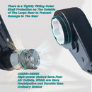 Set of 2 12V RS550 Motors with Steel Gearbox for Kids' Power Wheels