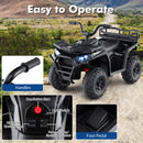 24V Electric ATV Ride-On Toy for Kids with Spring Suspension and LED Lights