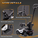 Lamborghini White 2-in-1 Ride-On Push Car for Kids Aged 1-3 Years