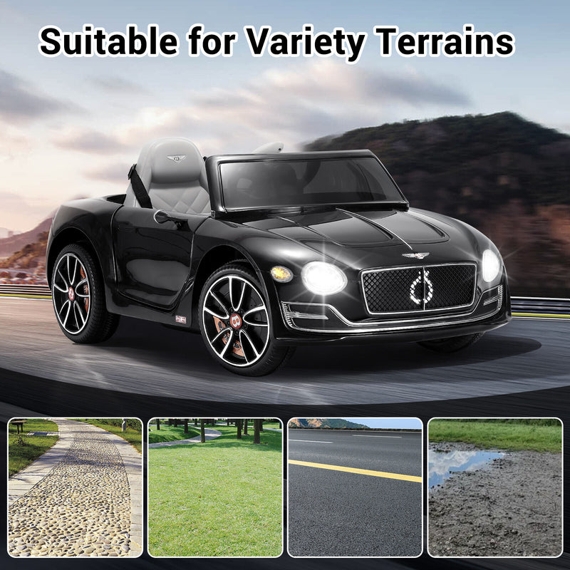 12V Licensed Bentley-Style Electric Ride-On Car for Kids with Remote Control