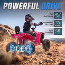 Pink Electric ATV Ride-On Car Toy for Girls Aged 3-8 Years
