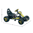 Lil' Rider Black 4-Wheel Pedal Go Kart for Kids