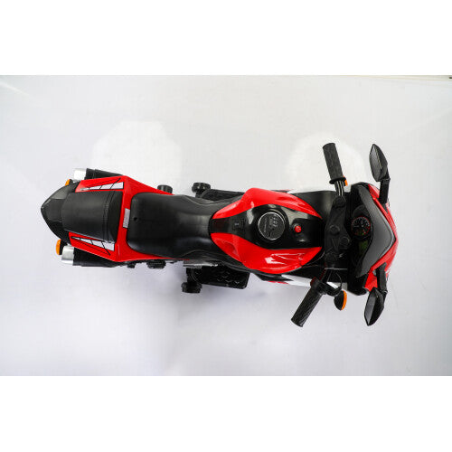 12V Electric Kids Ride-On Dirt Bike with Training Wheels for Children