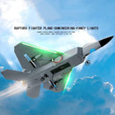 Akargol FX822 Remote Control Fighter Jet with LED Lights and Three Batteries in Army Gray