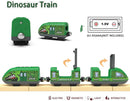 Electric Train Set for Wooden Tracks, Kids' Motorized Toy Train, City Adventure