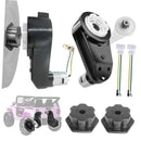 Set of 2 High-Speed 12V RS550 Motors with 40000 RPM Gearbox and Black Coupler