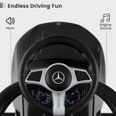 OLAKIDS 3-in-1 Mercedes Benz Push Car for Toddlers in Dark Color