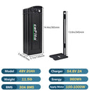48V 20Ah Lithium-ion Battery Pack for Folding Bicycles with 30A BMS