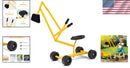 Children's 360° Rotating Seat Sand Digger with Sturdy Metal Design