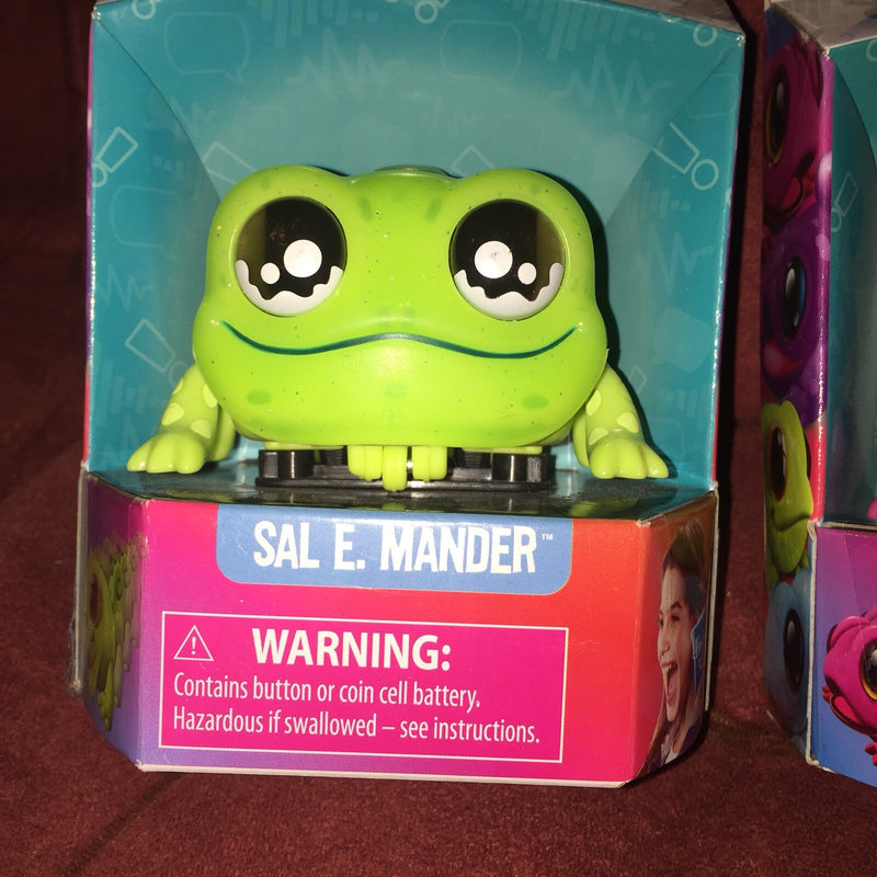 Yellies Salamander and Lizabelle Voice-Activated Lizard Pet Toy New in Box