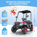 LIGIANT 24V 4-Person Kids Golf Cart Ride-On Car for Older Kids
