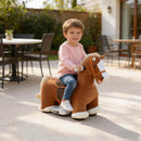 Children's Electric Ride-on Pony with Soft, Washable Cover, 6V Battery, 1.55 mph, 55 lbs