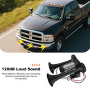 12V Dual Trumpet Air Horn - 120dB Waterproof Universal Fit for Vehicles