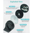 128dB Dual Tone Car Horn Set for Ford - Plug & Play Black DL165-ZFO