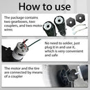 24V RS555 40000RPM High-Speed Drive Motor Gearbox Set for Power Wheels