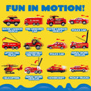 JOYIN 25-in-1 Fire Truck Toy Set with Lights and Sounds