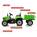 12V 7Ah Kids Electric Tractor with Trailer & Remote Control - 5MPH Adventure Vehicle