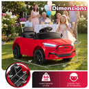 Ford Mach E Electric Ride-On Car with Parental Control, LED Lights, Horn, and Music