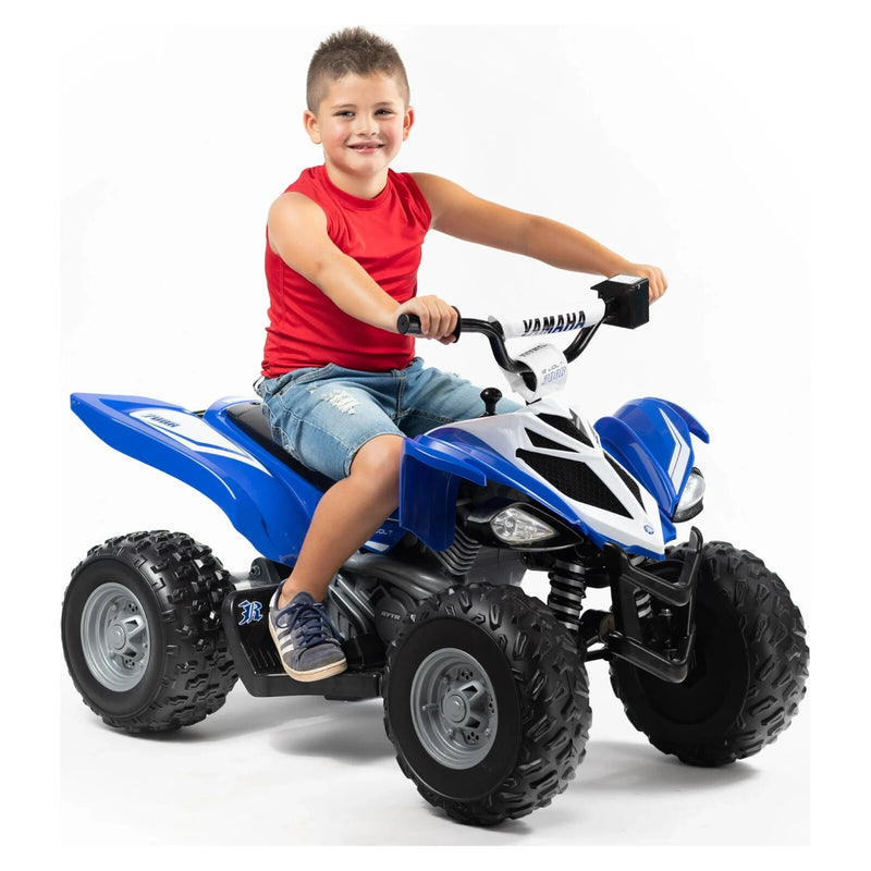 Yamaha 12V Battery-Powered All-Terrain Ride-On ATV in Blue for Ages 3+