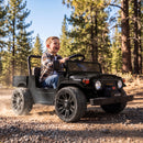 Toyota FJ45 Pick Up Electric Ride-On Truck for Kids, 24V, Black